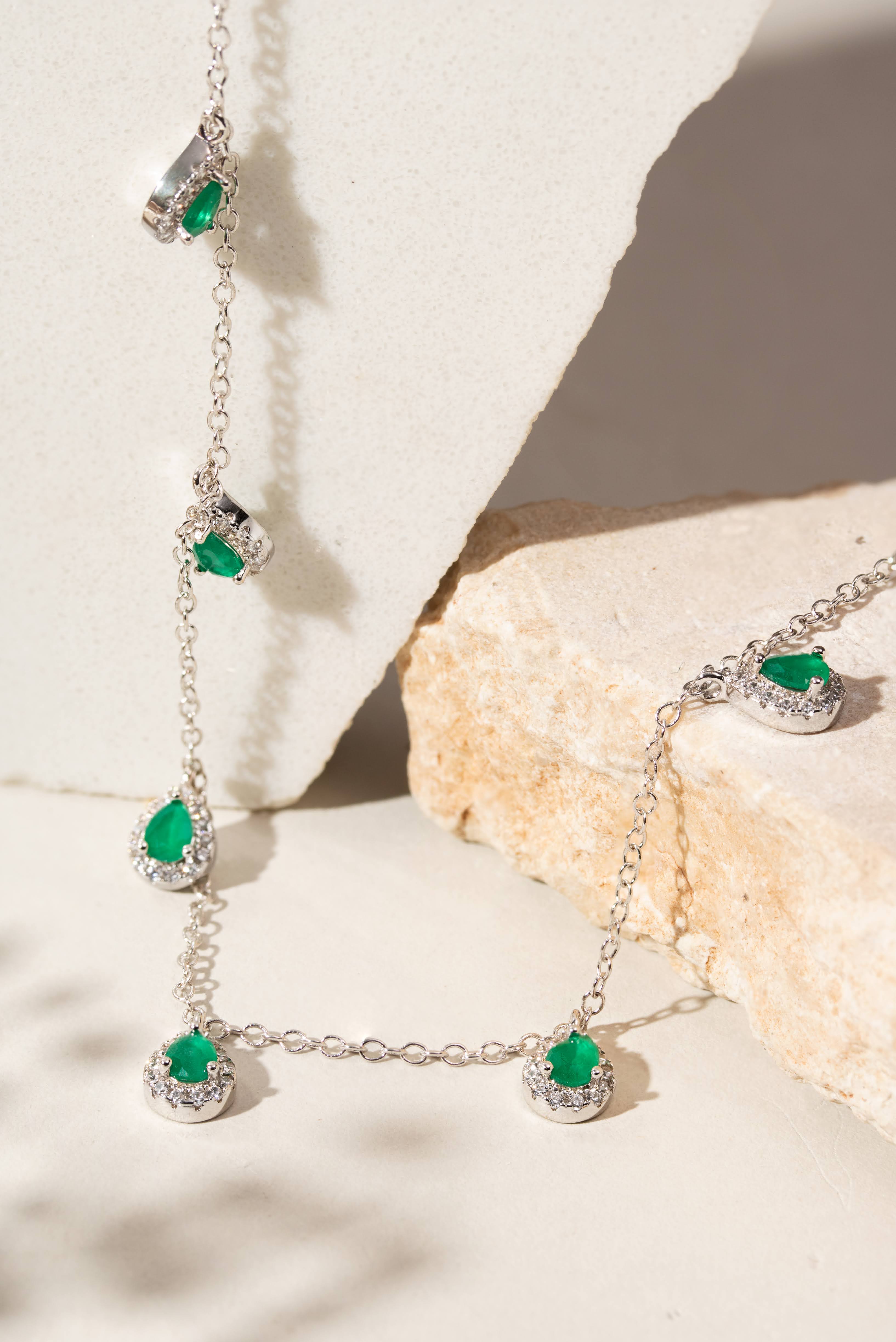 Emerald Crystal Necklace