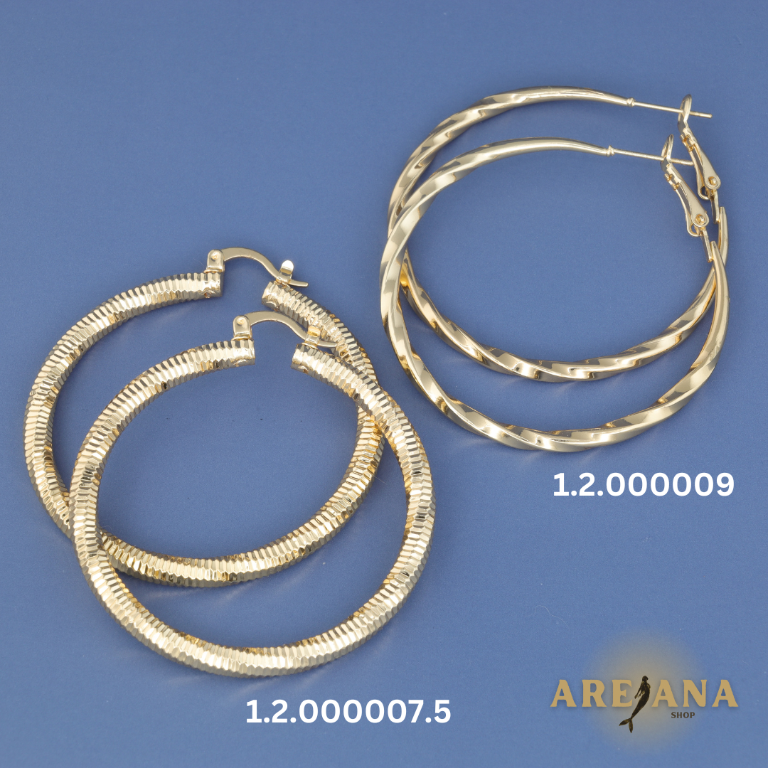 8 Large Different Hoops