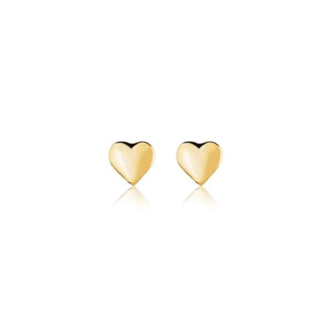 Plain heart earring