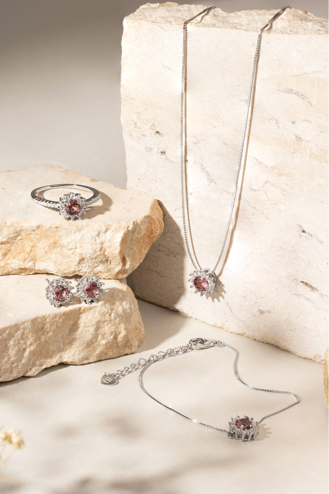 Radiant Ruby Crystal Necklace
