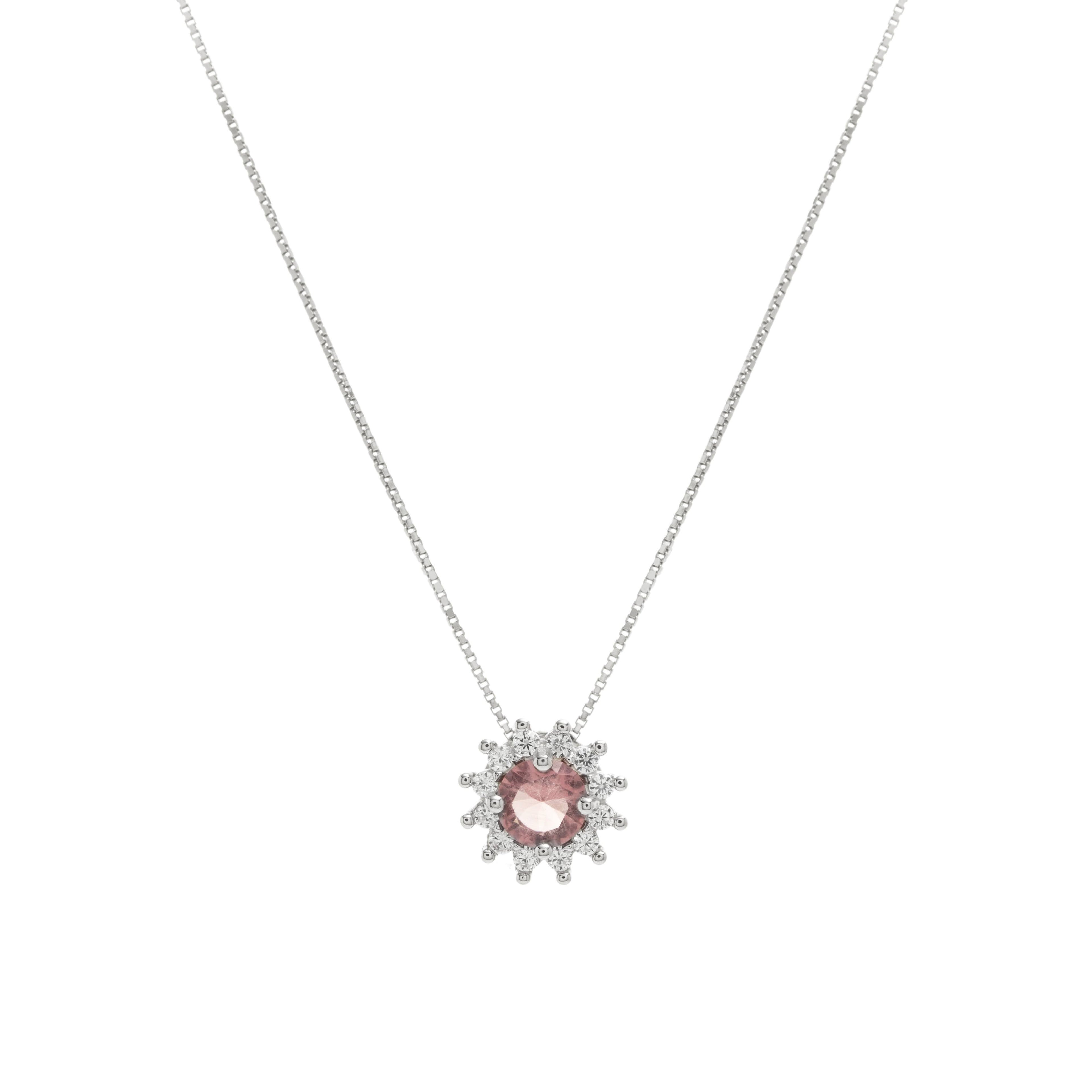 Radiant Ruby Crystal Necklace