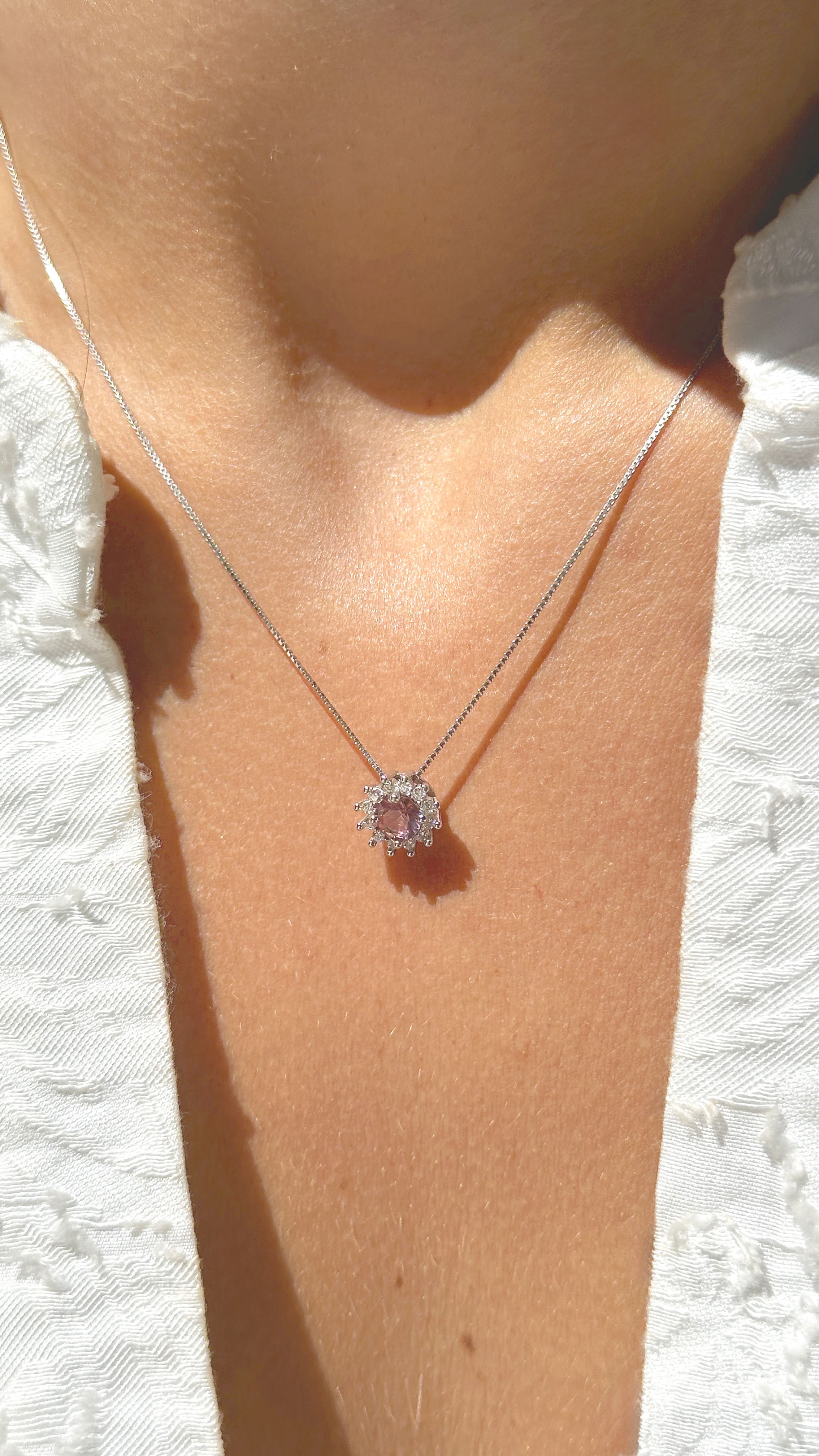 Radiant Ruby Crystal Necklace