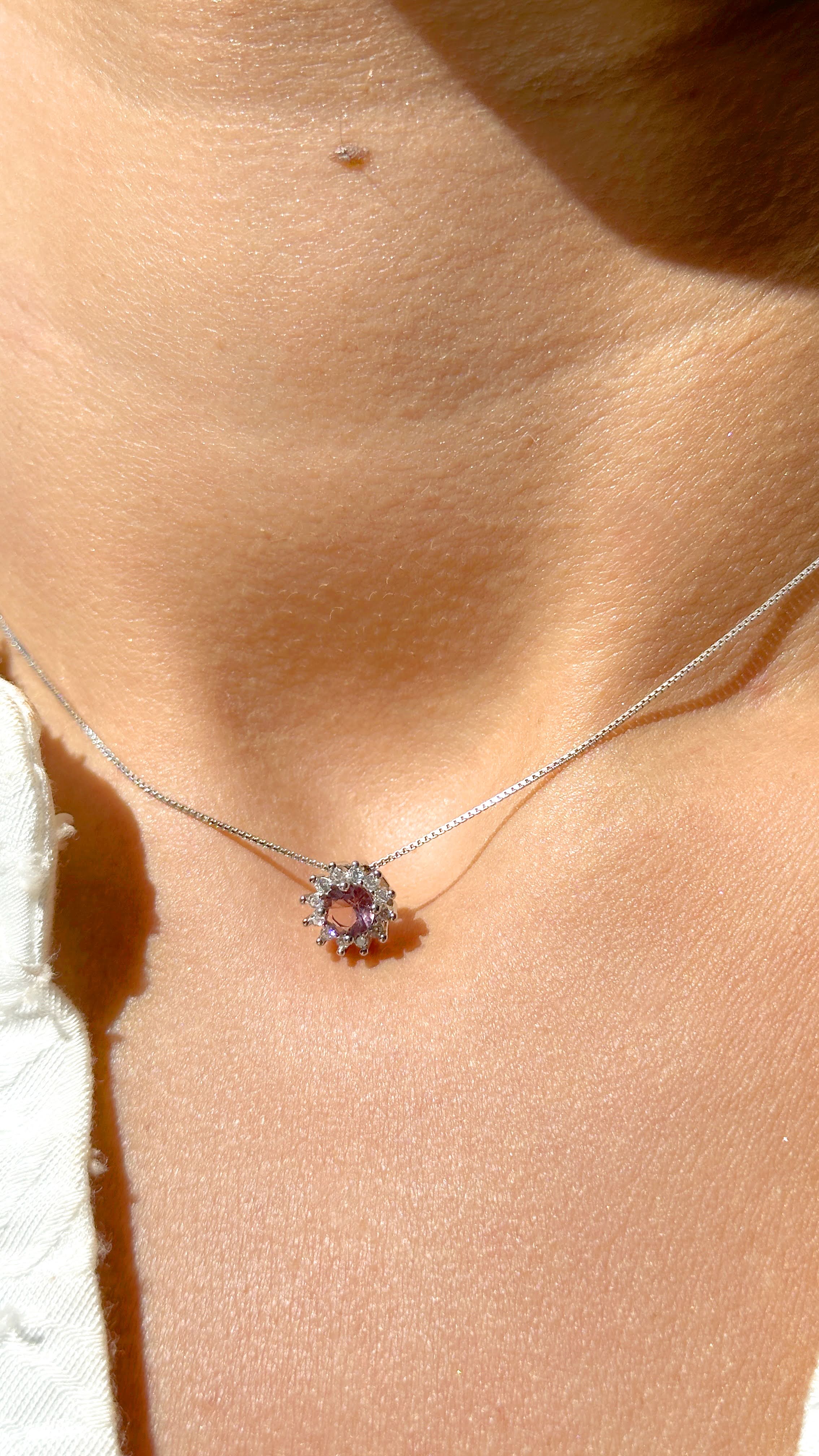 Radiant Ruby Crystal Necklace