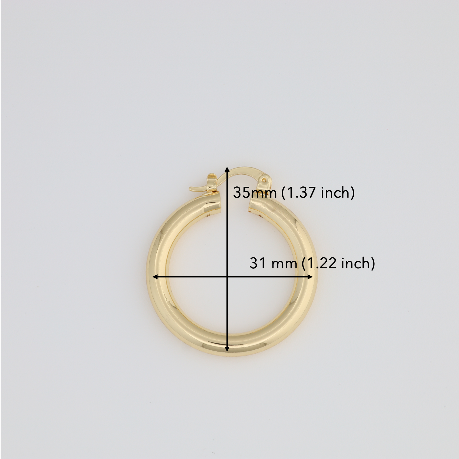 Classic Plain Hoop Earring