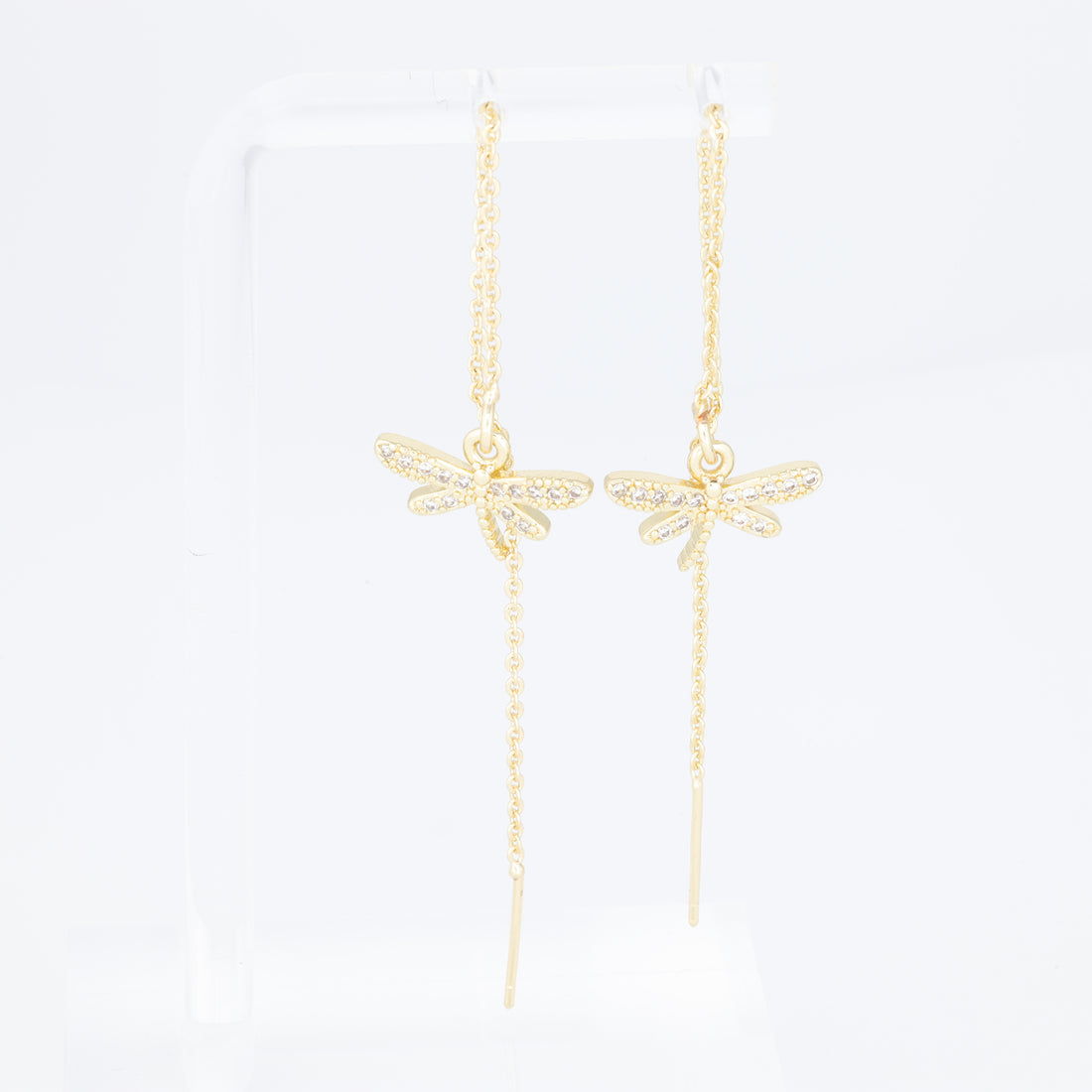 Threader Earrings Dragonfly Design