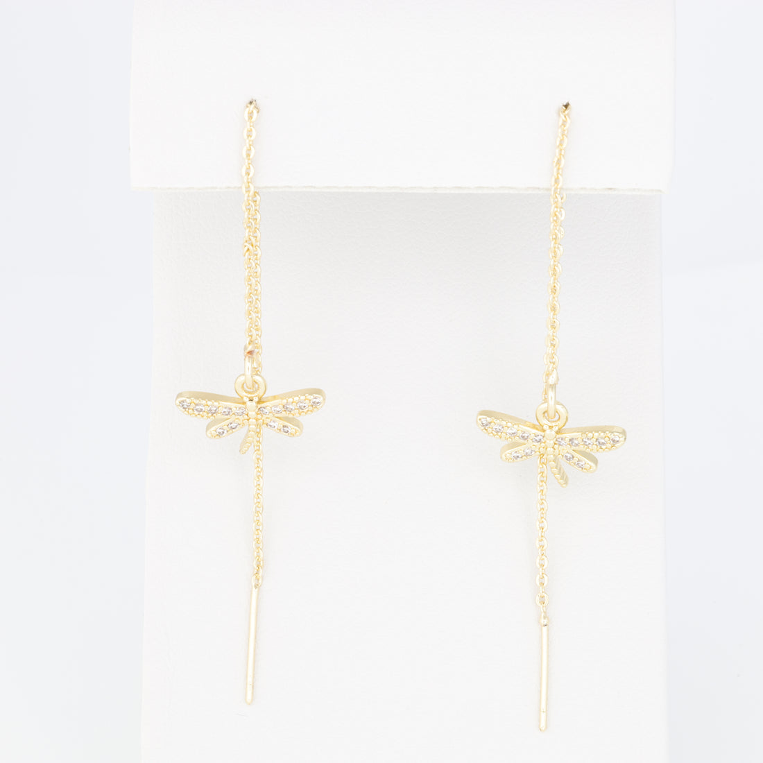 Threader Earrings Dragonfly Design