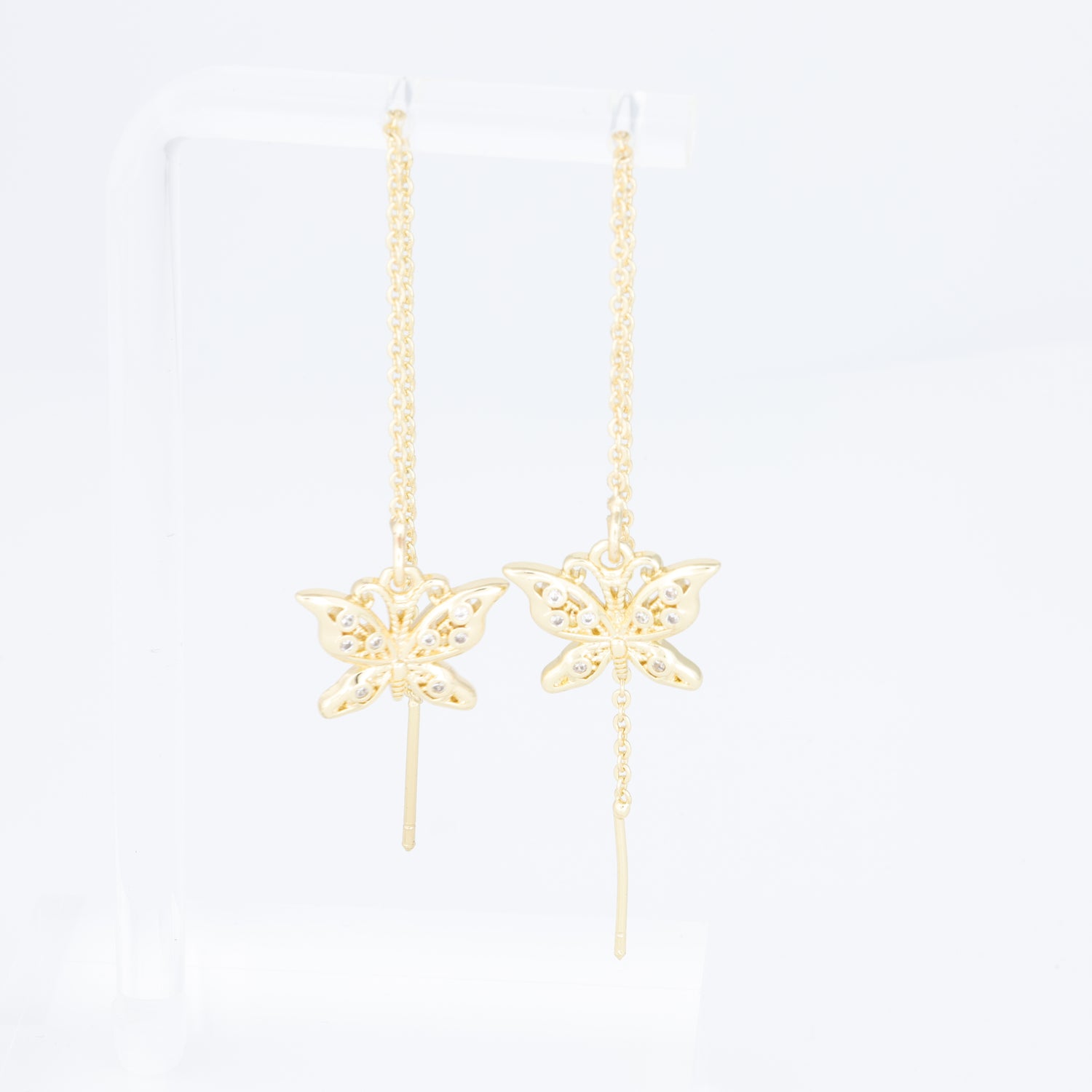 Threader Earrings Butterfly Design