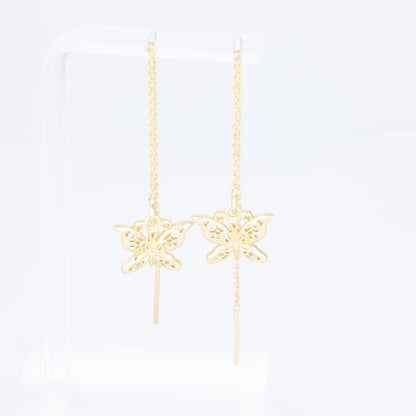 Threader Earrings Butterfly Design