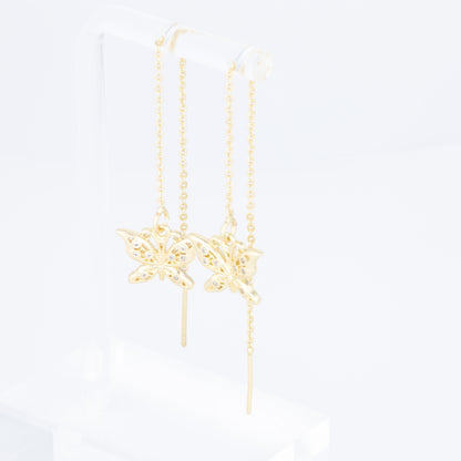 Threader Earrings Butterfly Design