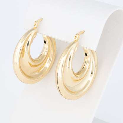 Hoop Earring With Different Texture