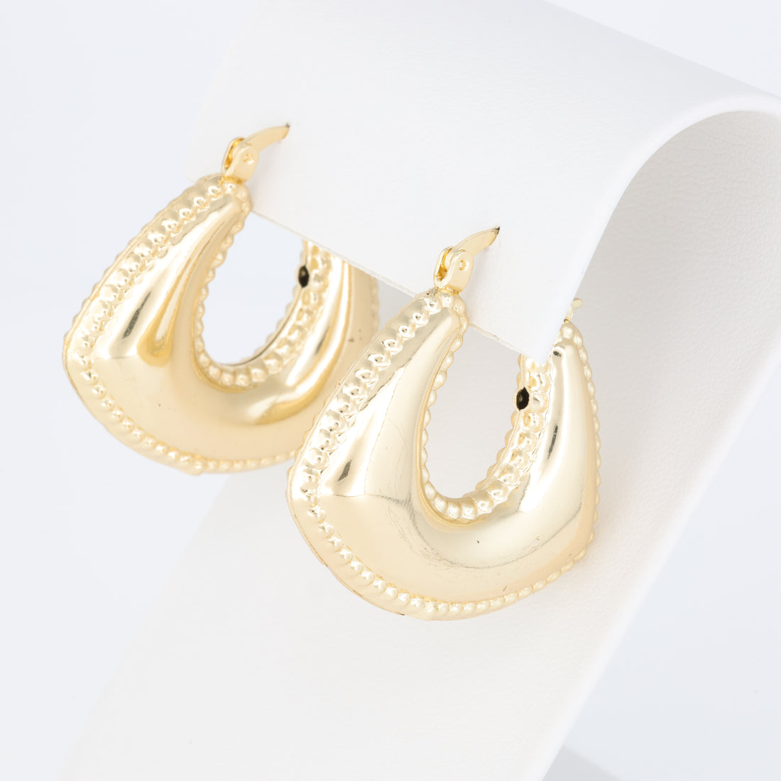 Square hoop earring