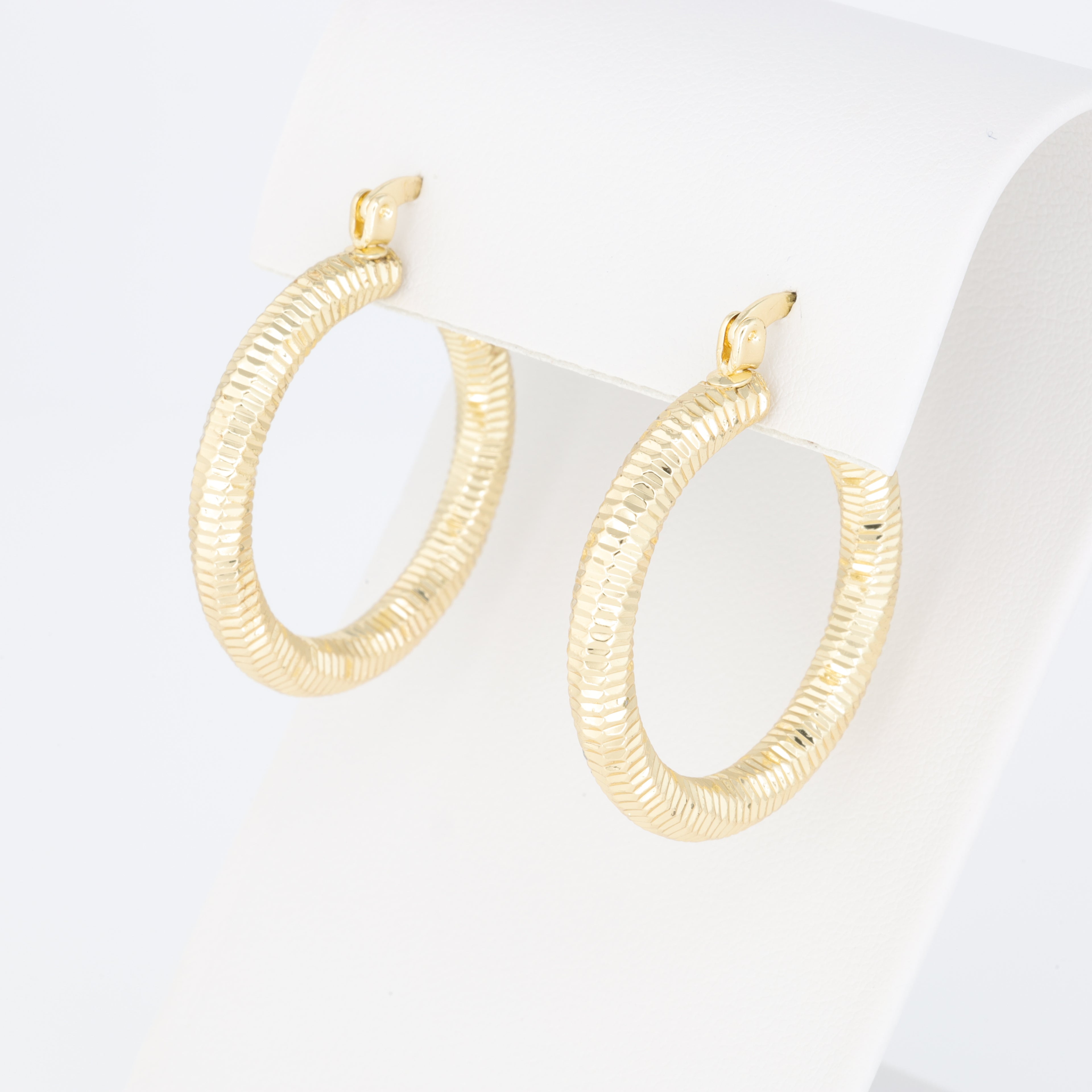 Hoop Earring With A Unique Twisted