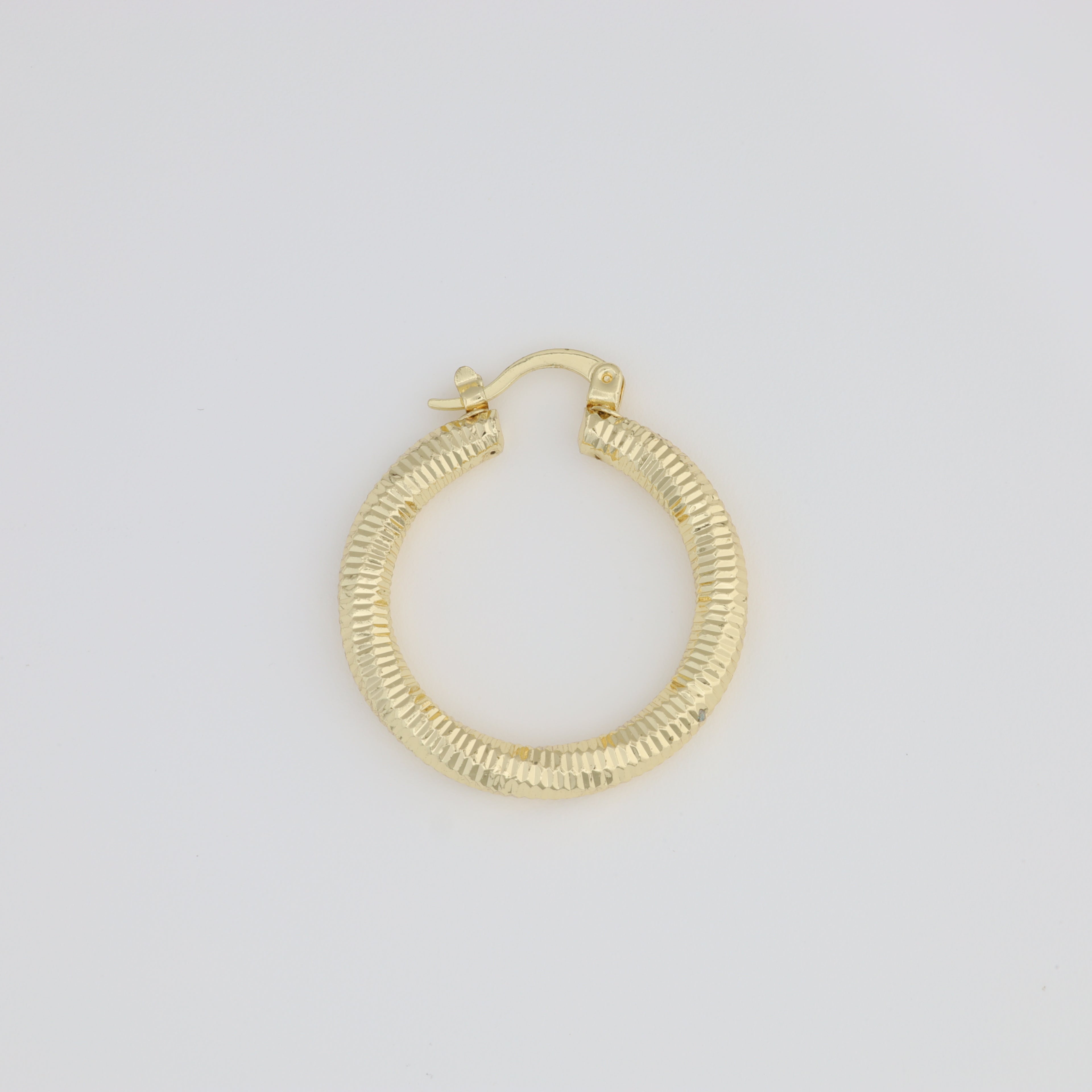 Hoop Earring With A Unique Twisted