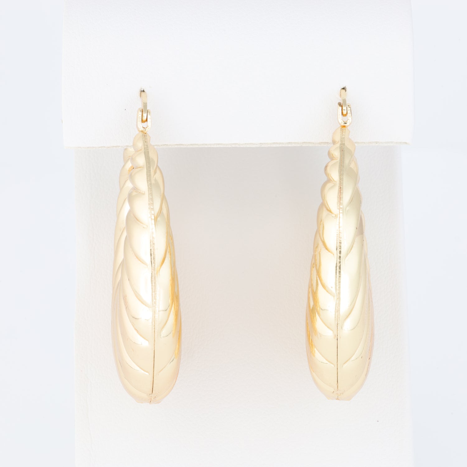 Wavy Hoop Earring With A Different Texture