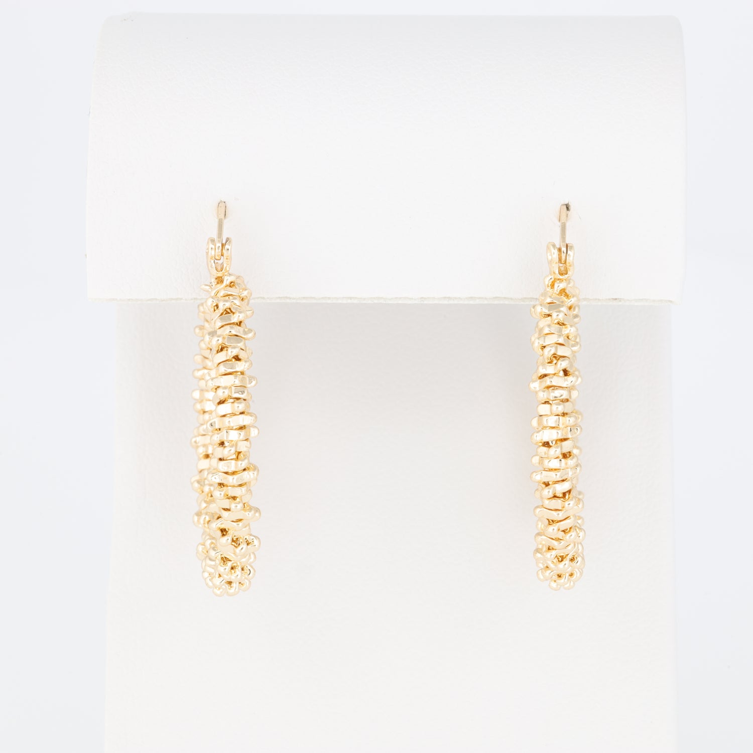 Textured And Square Hoop Earring