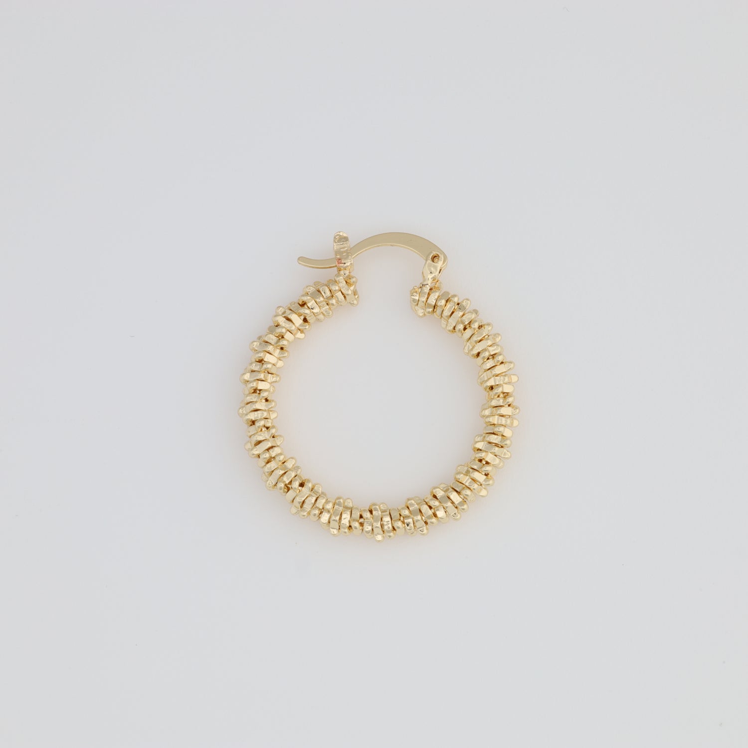 Textured And Square Hoop Earring