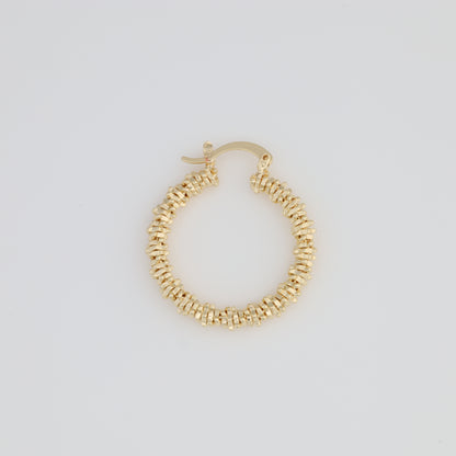 Textured And Square Hoop Earring