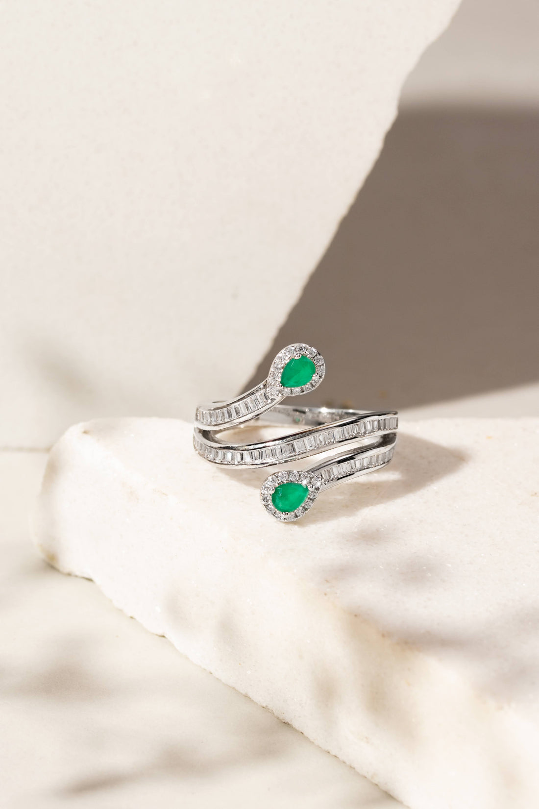 Emerald Crystal Ring