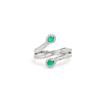 Emerald Crystal Ring