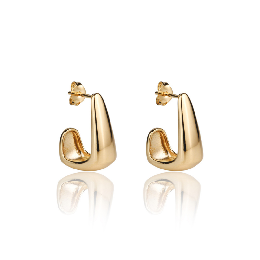 Retro square earring