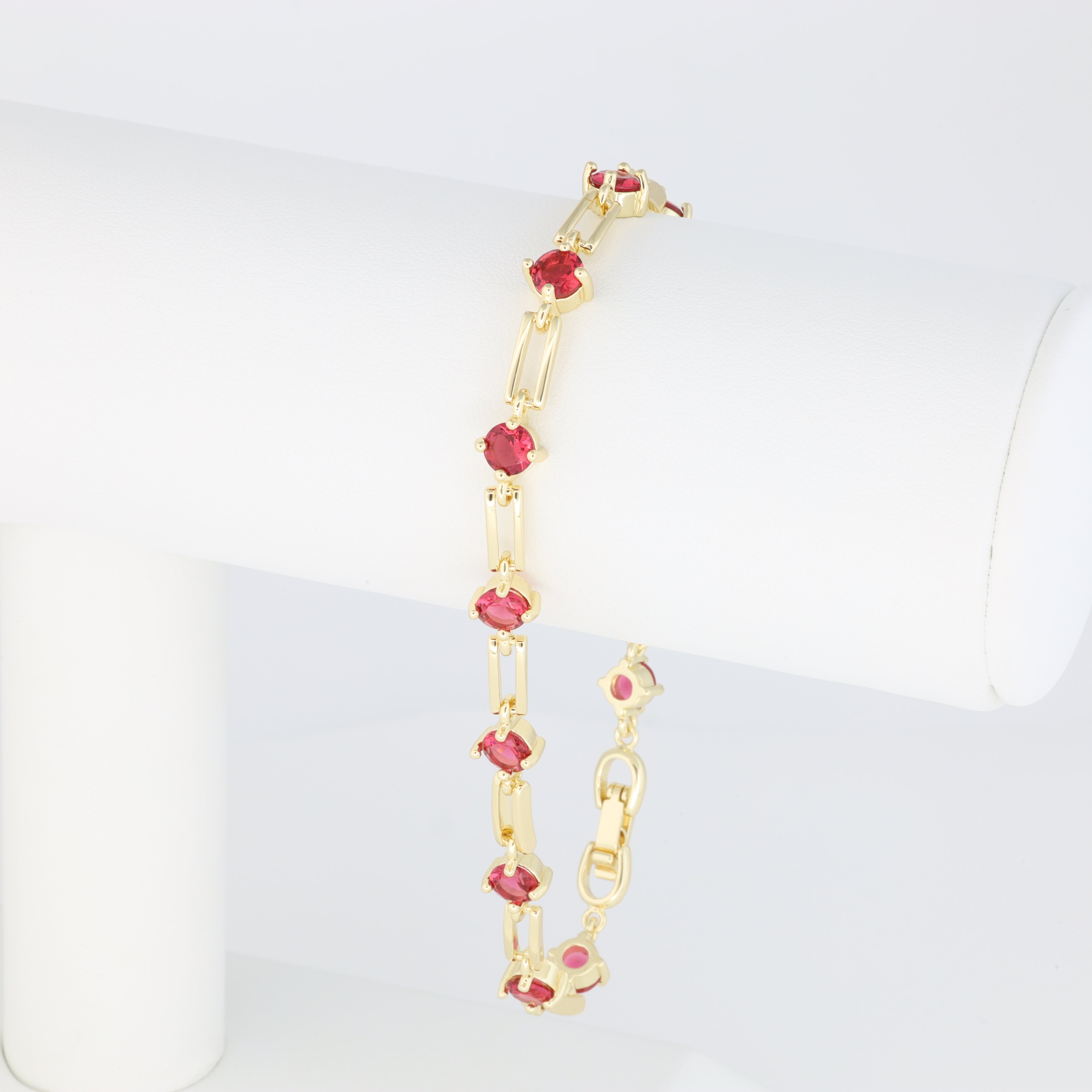 Red Paper Clip Bracelet
