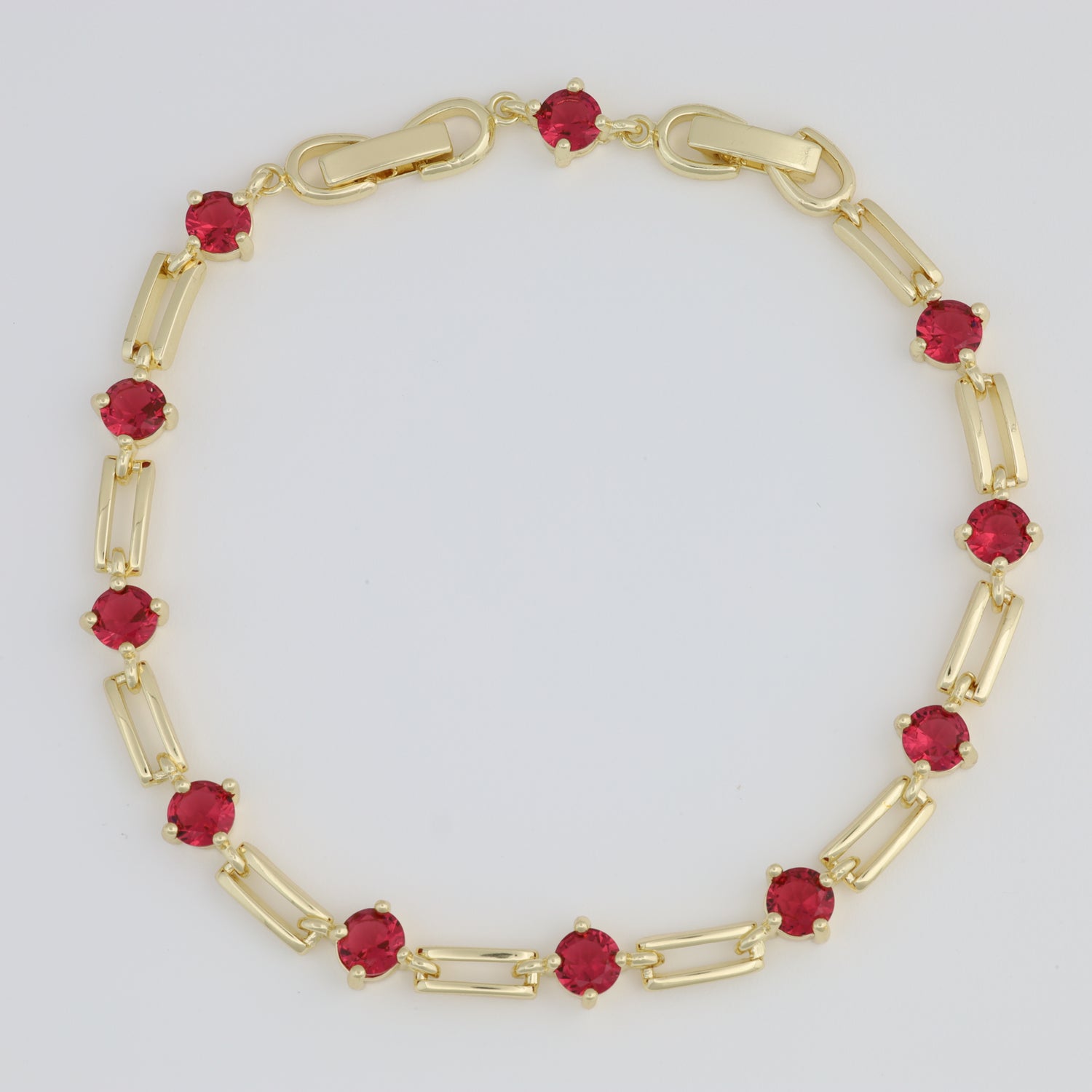 Red Paper Clip Bracelet