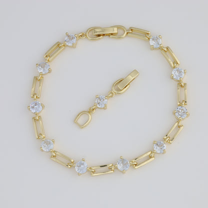 White Paper Clip Bracelet