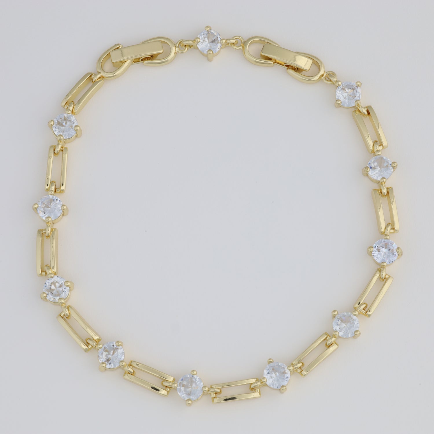 White Paper Clip Bracelet
