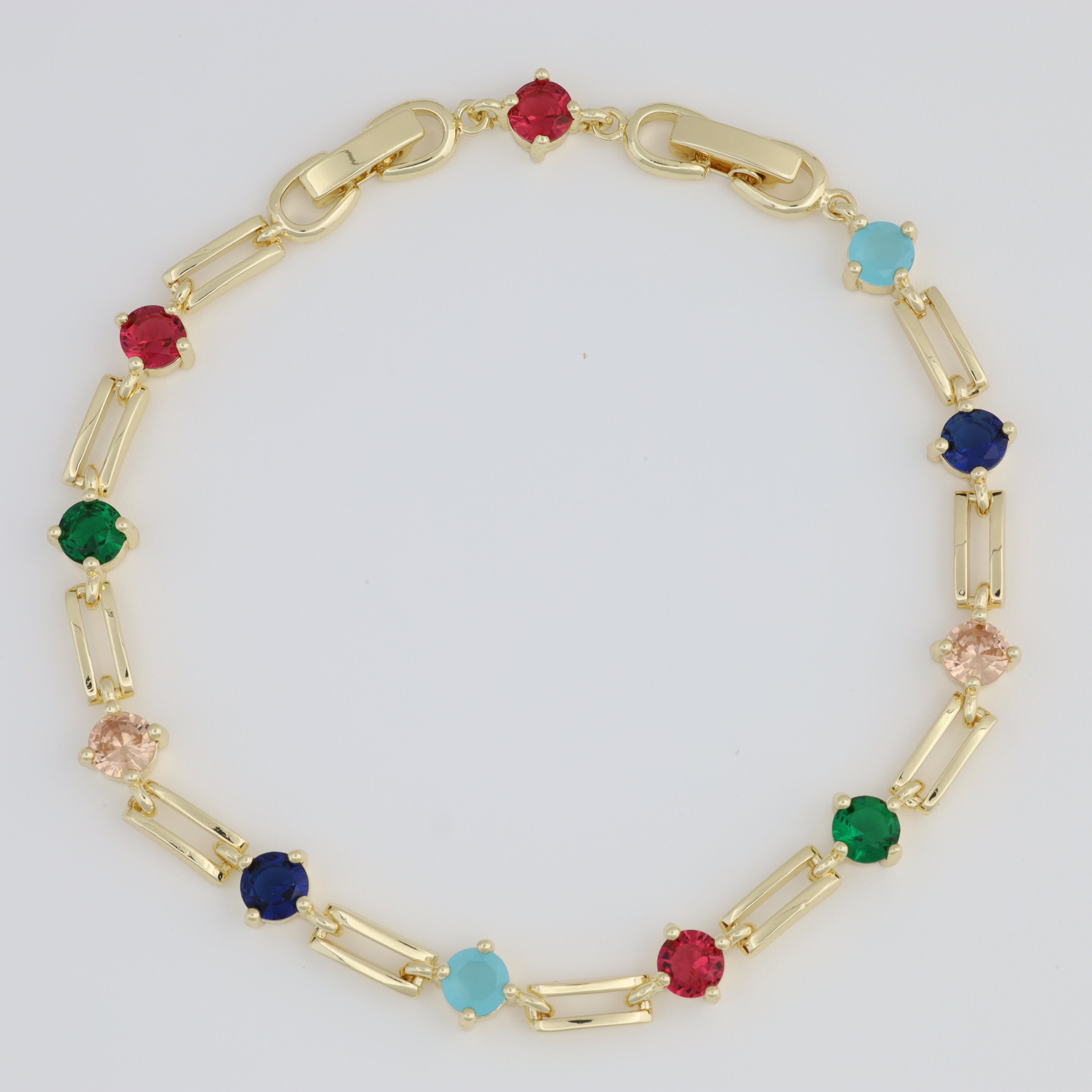 Colored Paper Clip Bracelet