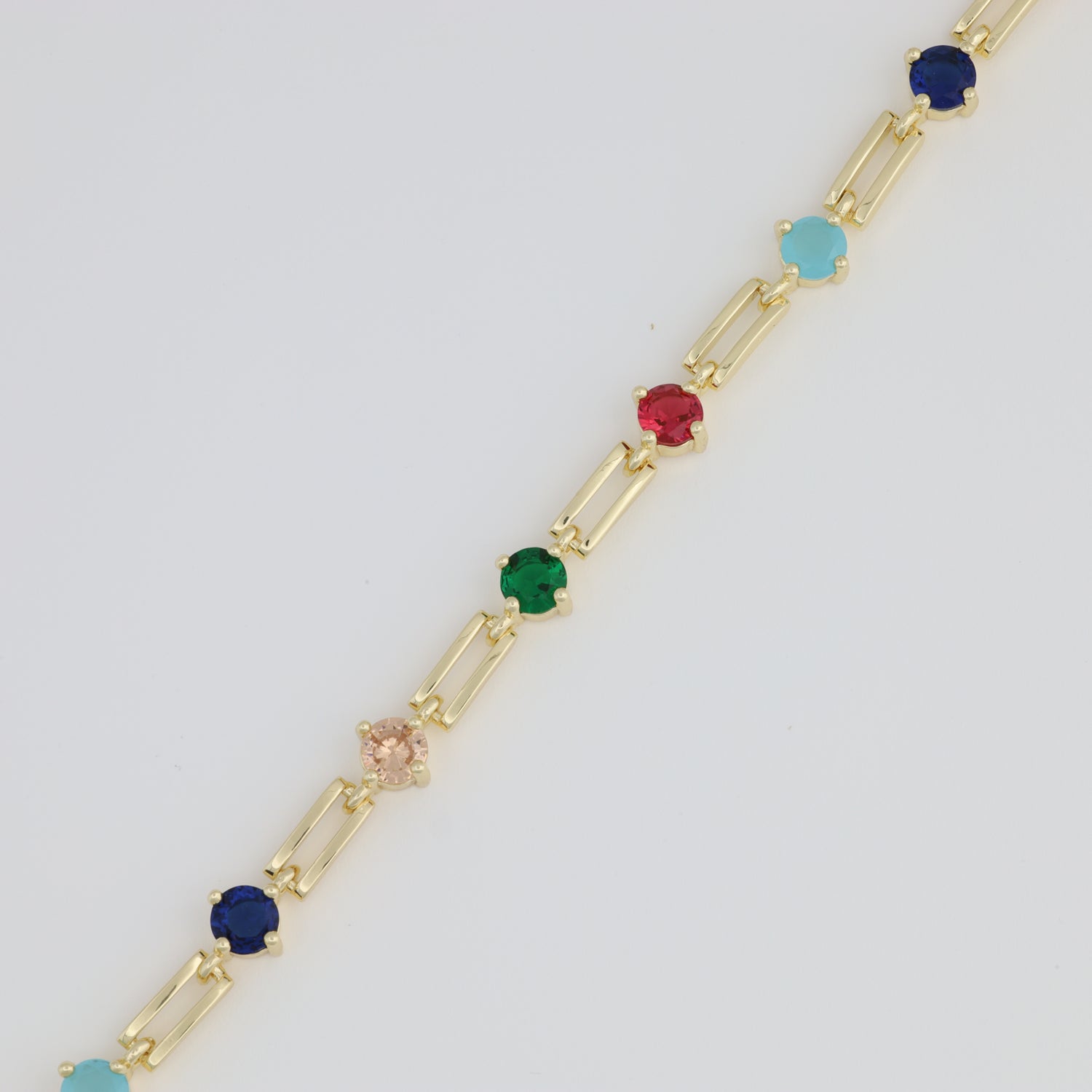 Colored Paper Clip Bracelet