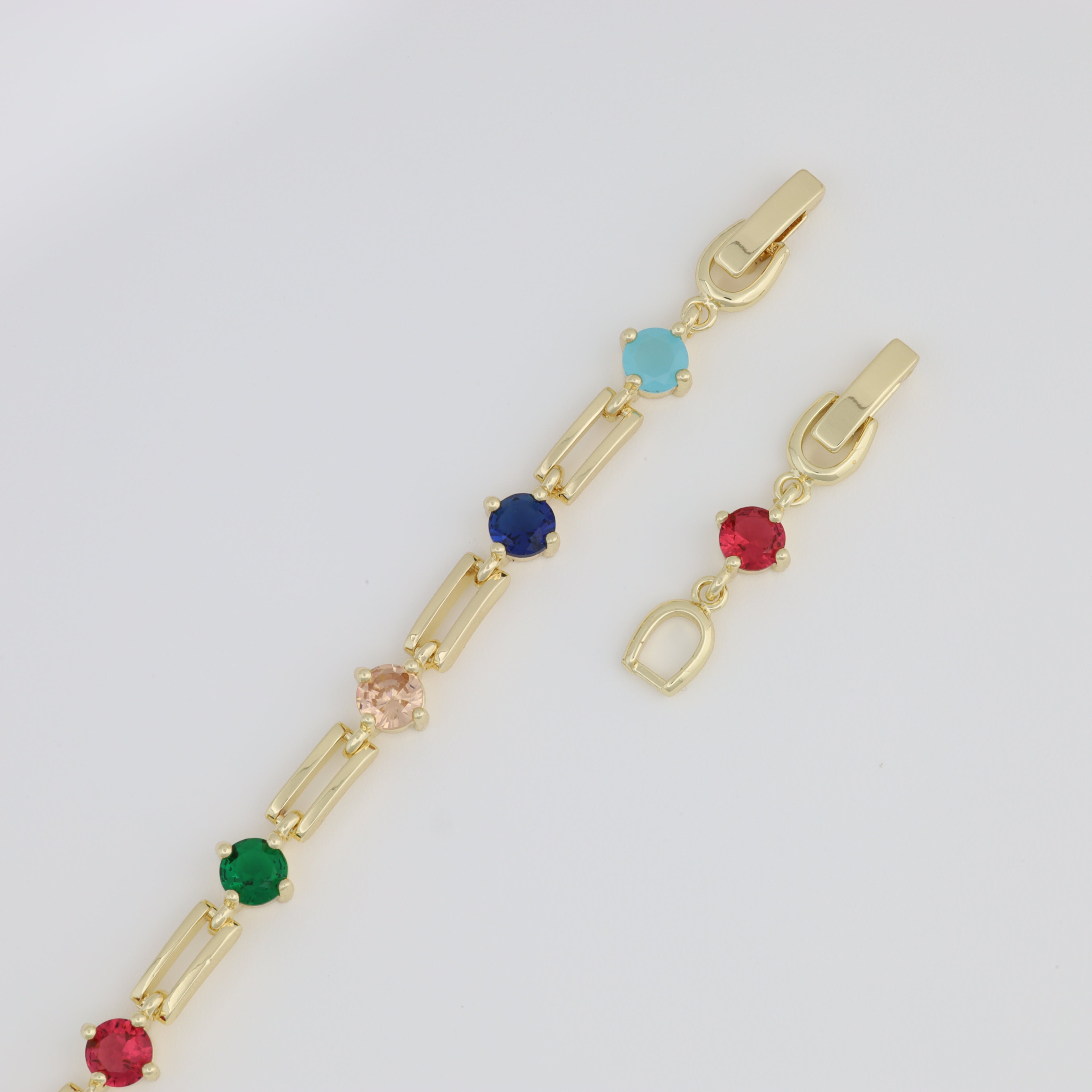 Colored Paper Clip Bracelet