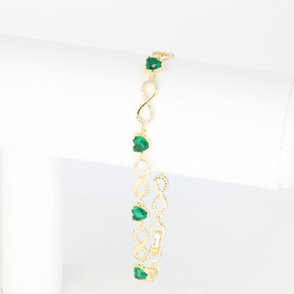 Green Infinity Bracelet