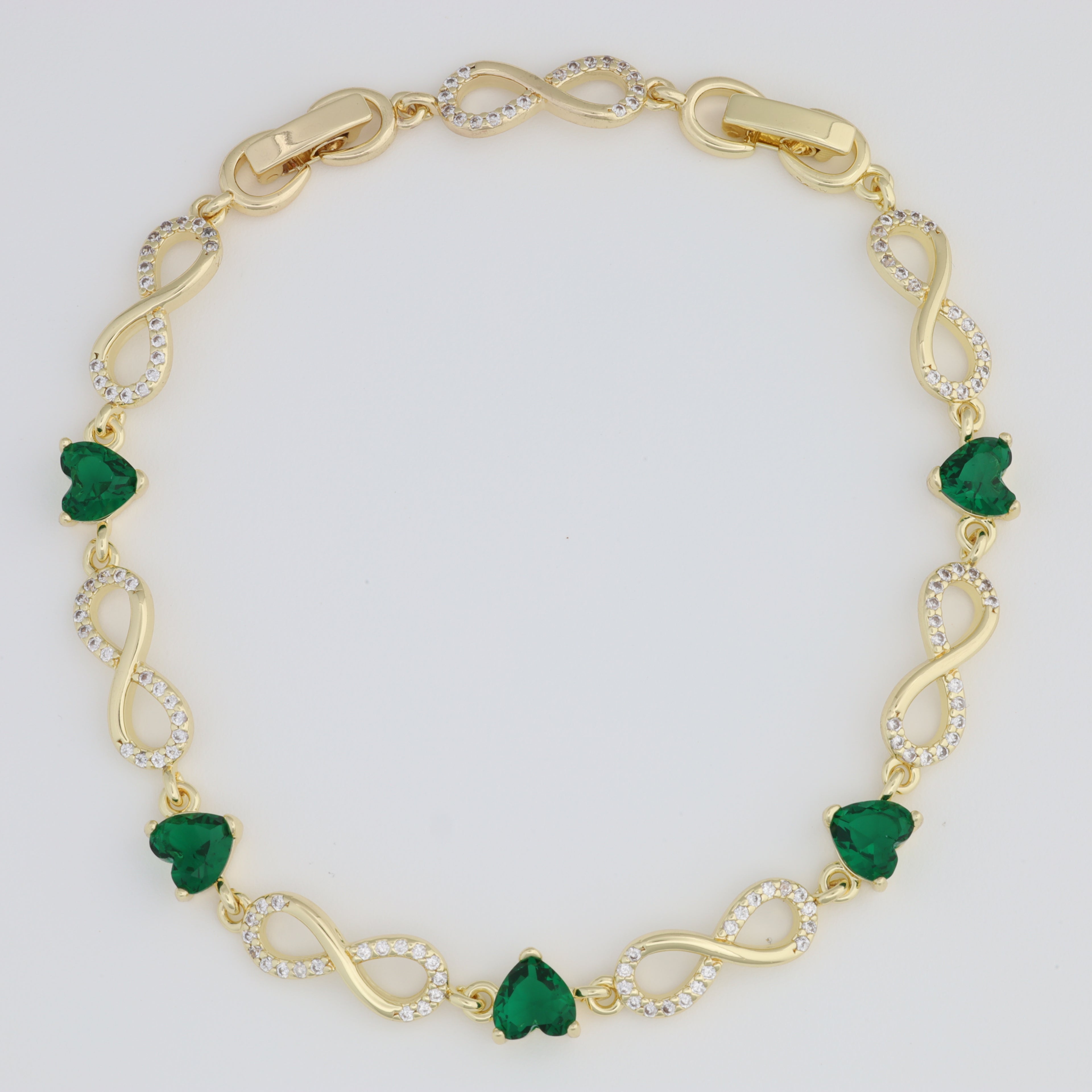 Green Infinity Bracelet