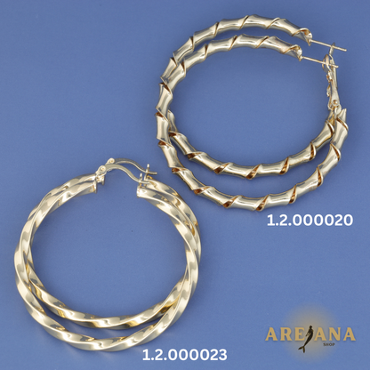 8 Large Different Hoops
