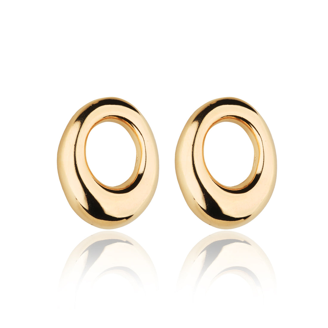 Open round earring