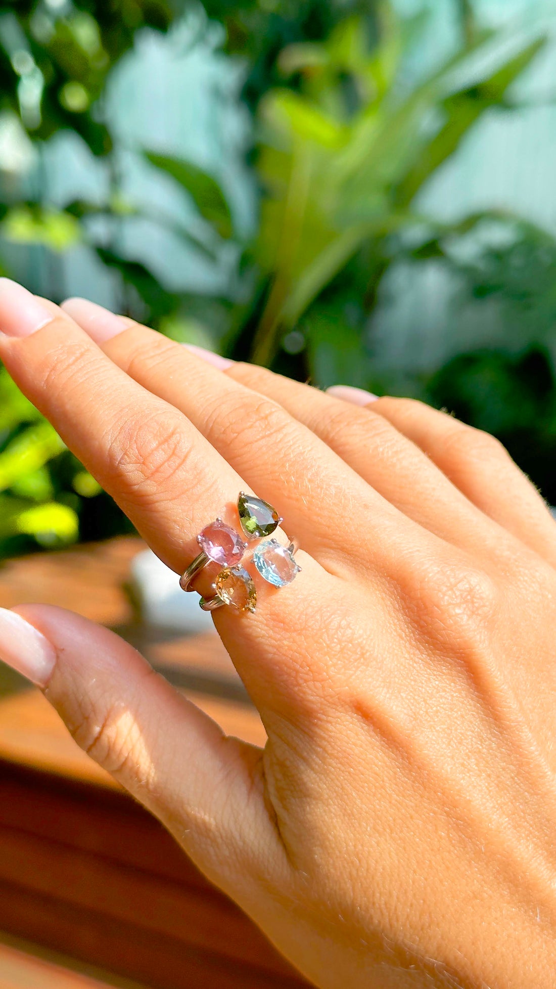 Crystal 925 Sterling Silver Ring