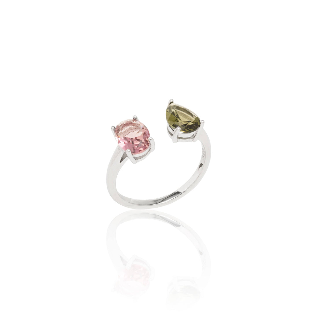 Crystal 925 Sterling Silver Ring
