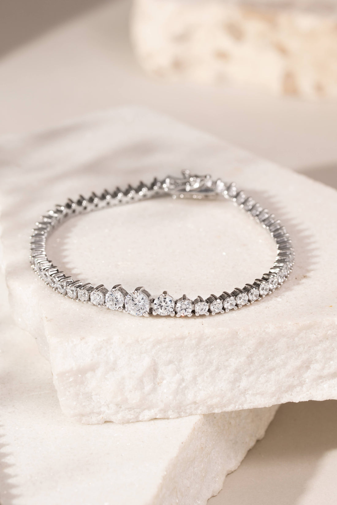 925 Sterling Silver Riviera Bracelet