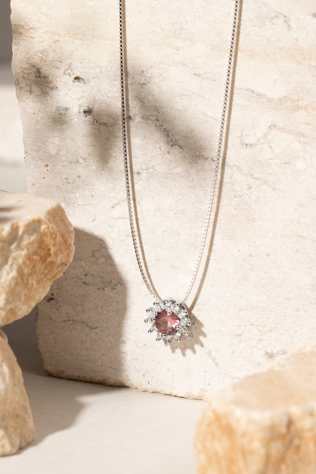 Radiant Ruby Crystal Necklace