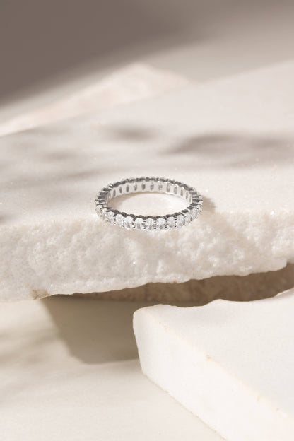 Full-band  925 Sterling Silver Ring
