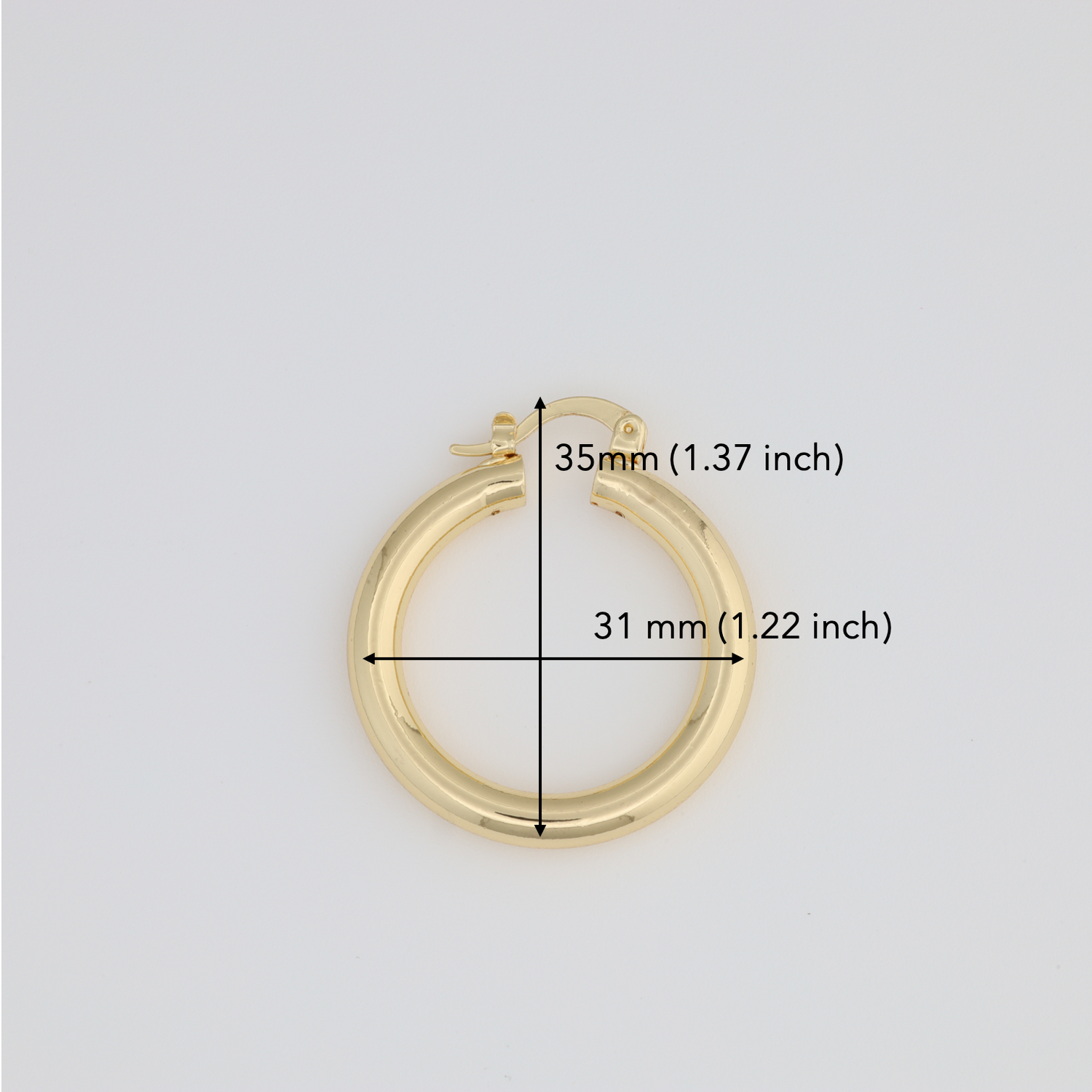 Classic Plain Hoop Earring