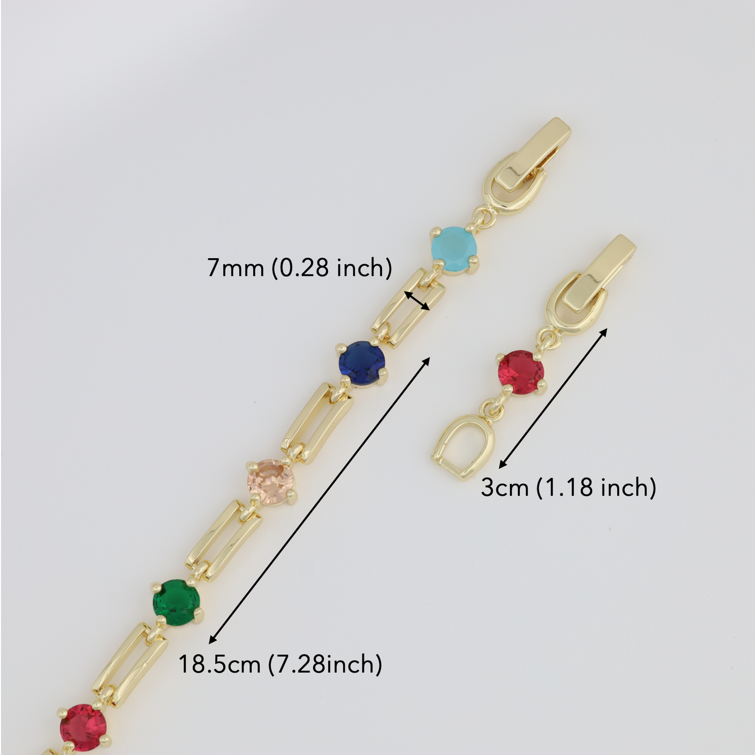 Colored Paper Clip Bracelet