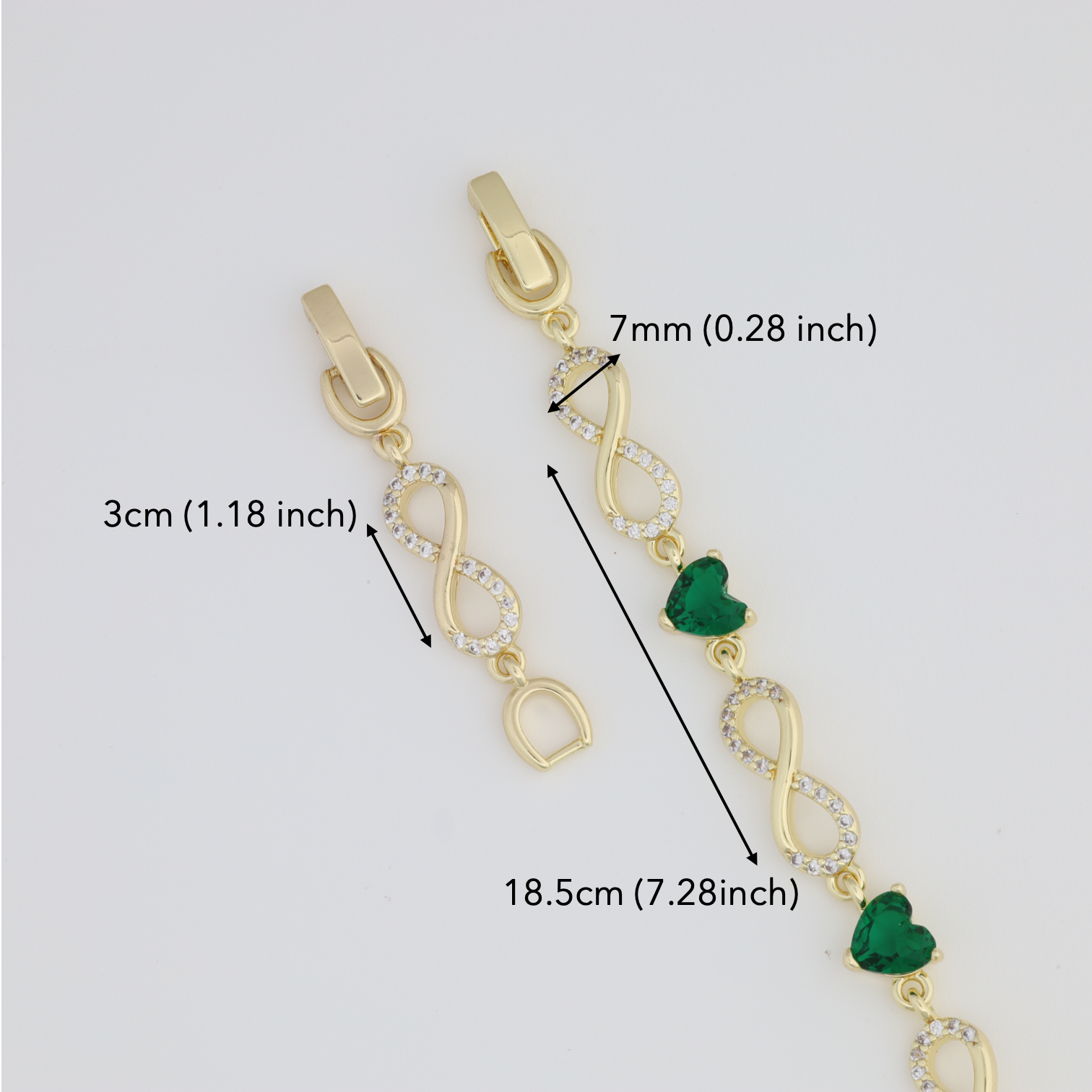 Green Infinity Bracelet