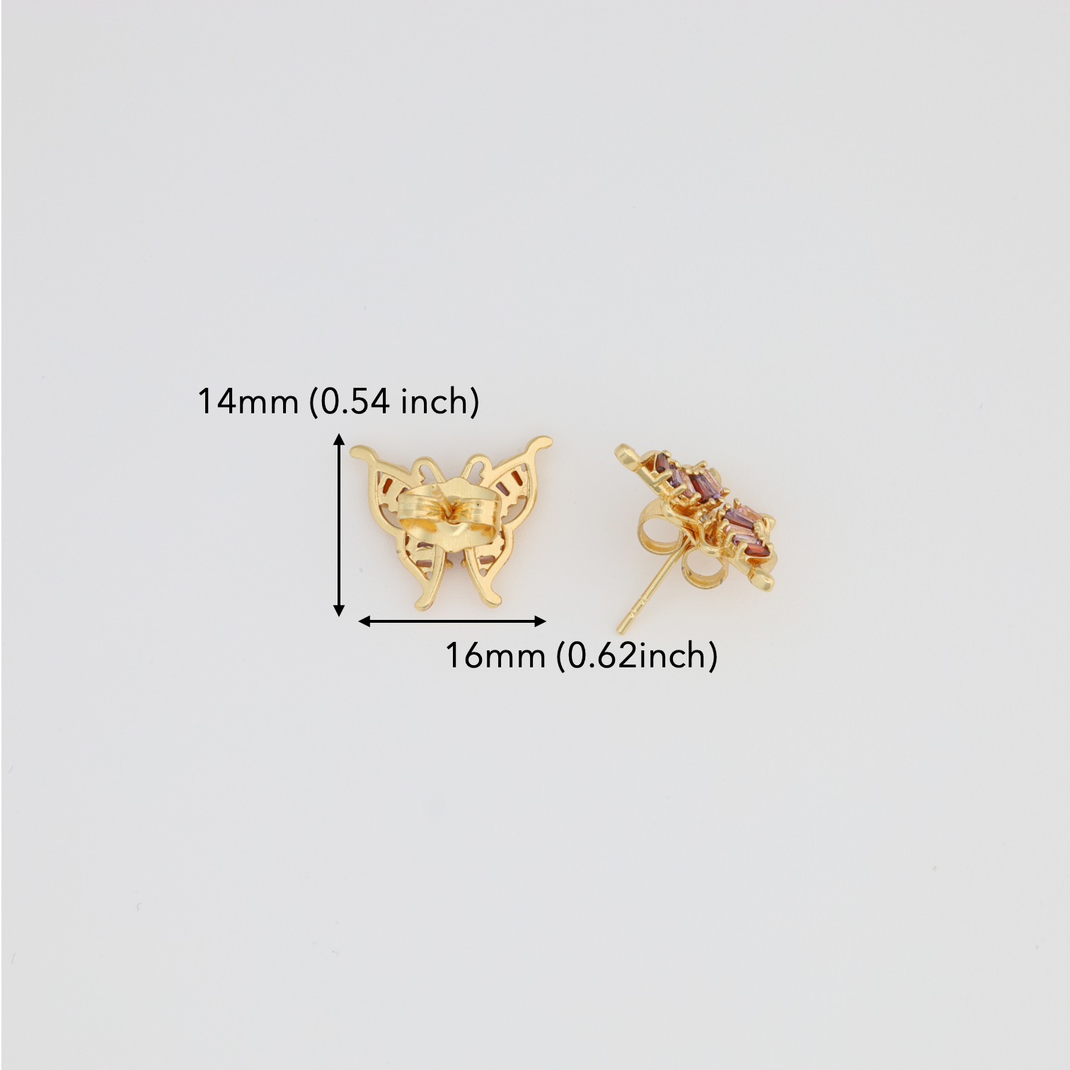 Colored Butterfly Earring