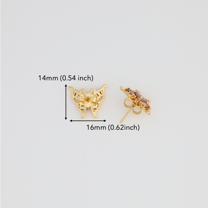 Colored Butterfly Earring