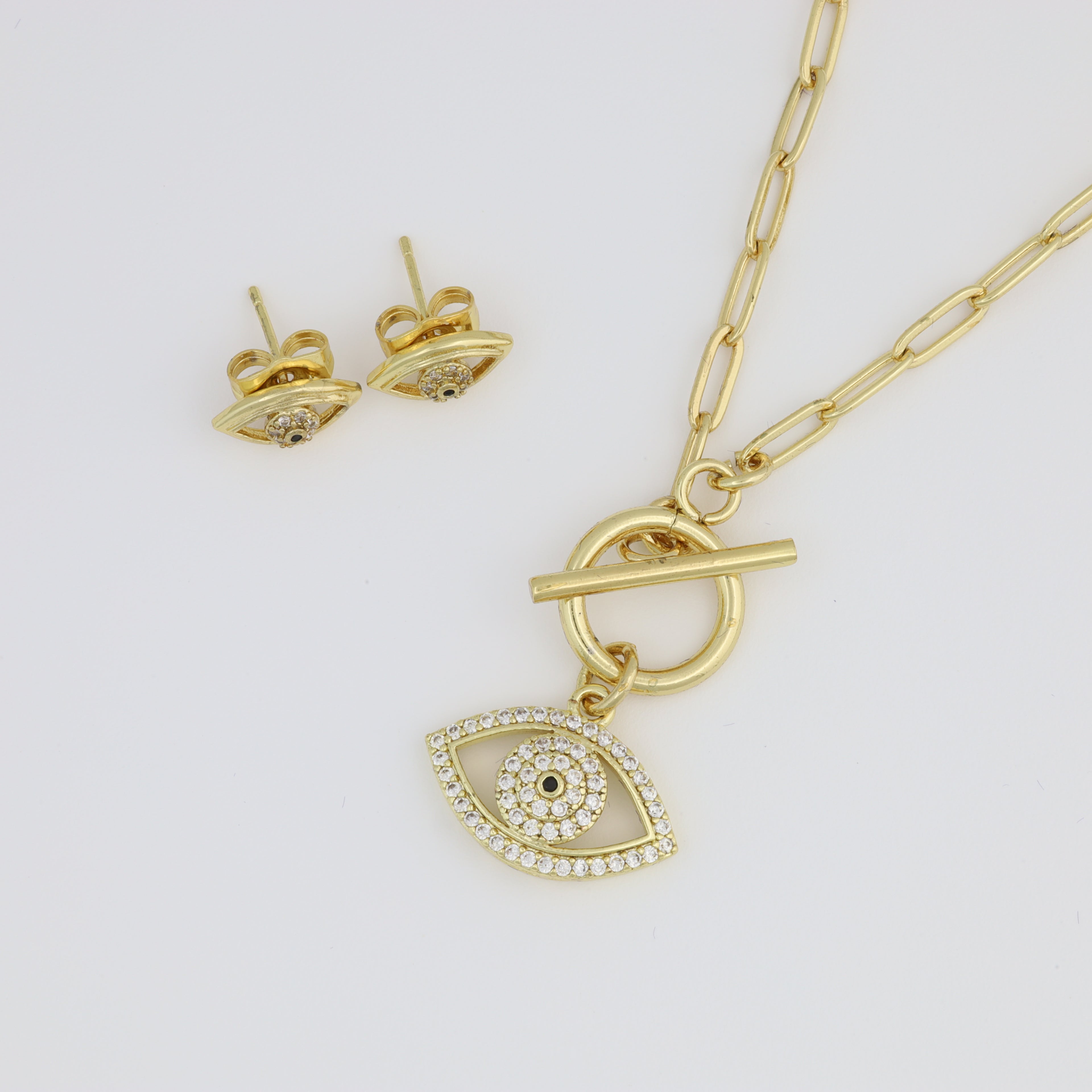 Greek Eye Paperclip Set