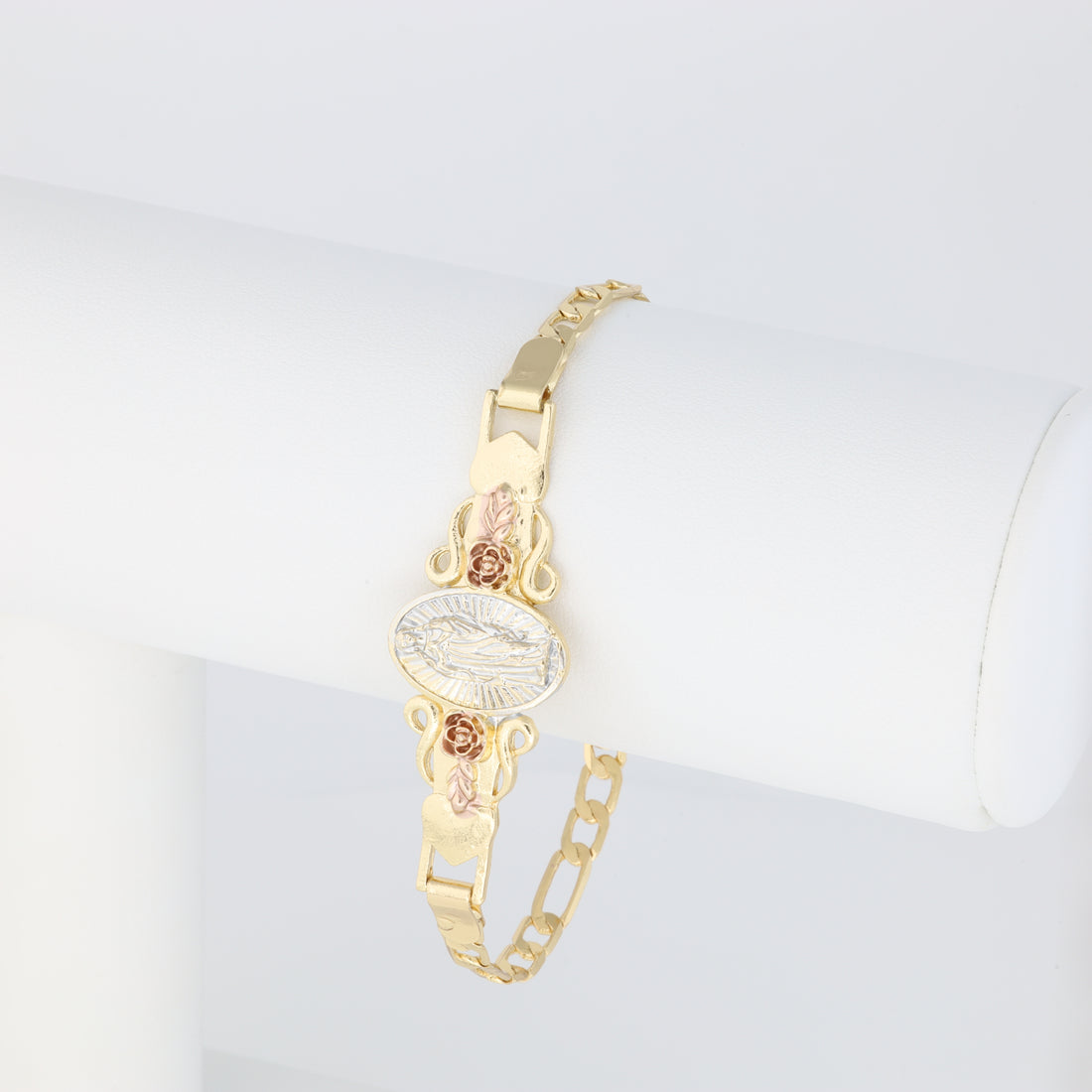 Saint Guadalupe With Flowers Bracelet