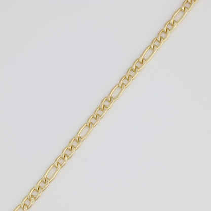Plain Chain Bracelet With Figaro Link