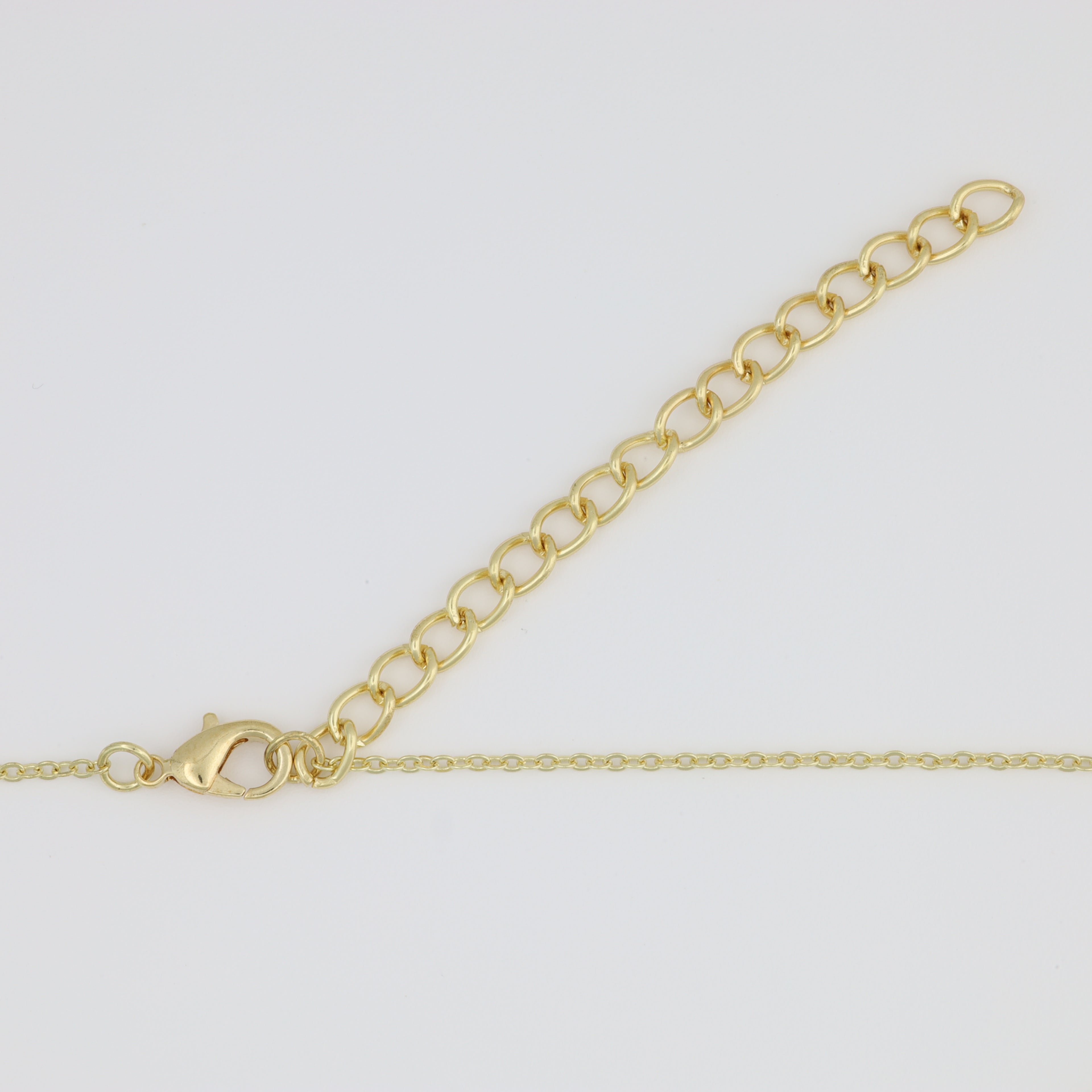 Necklace With Cable Link And Evel Eye Pendant