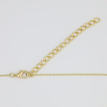 Necklace With Cable Link And Evel Eye Pendant
